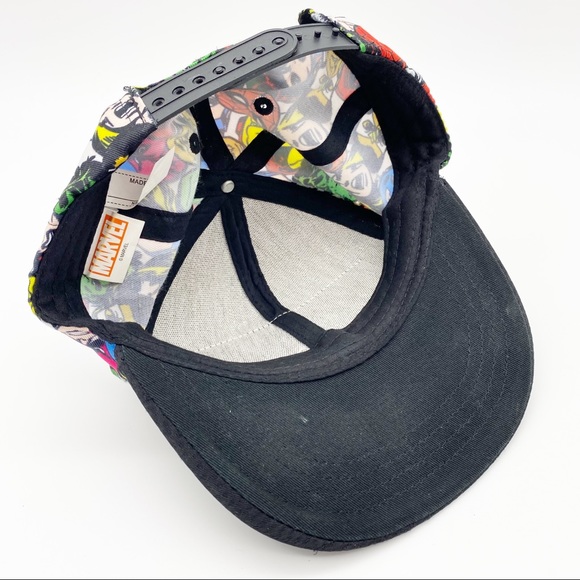 Marvel Sublimated Faces Kids Snapback Hat - Picture 5 of 5